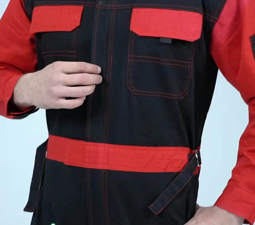 COREX® Red and black jumpsuit